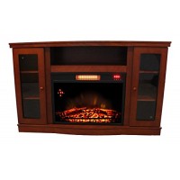Comfort Glow QEF7530RKD Abington Media Center with Infrared Quartz Electric Fireplace - B072W7X4DN